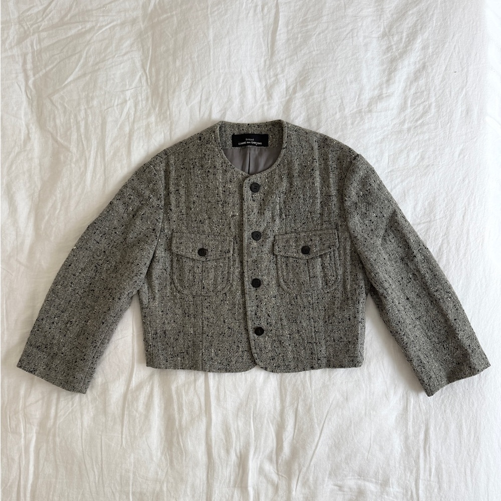 COMME des Garçons circa 1990 - Tweed Wool Jacket, Size 0-2
